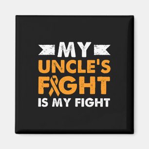 My Uncle's Fight Leukemia Awareness Beat Cancer Ni Magnet