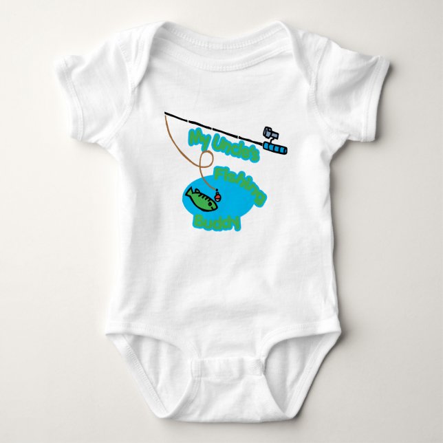 My Uncle's Fishing Buddy Baby Bodysuit (Front)