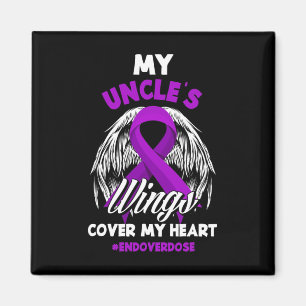 My Uncle's Wings Cover My Heart End Overdose  Magnet
