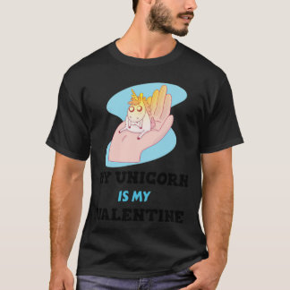 My Unicorn is my Valentine medical corona T-Shirt