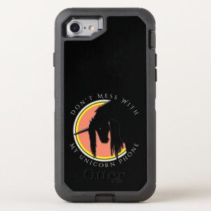 My Unicorn (yellow/salmon) OtterBox Defender iPhone SE/8/7 Case