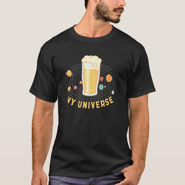 My Universe Beer Graphic T-Shirt (Front)