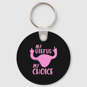 My uterus my choice keychain