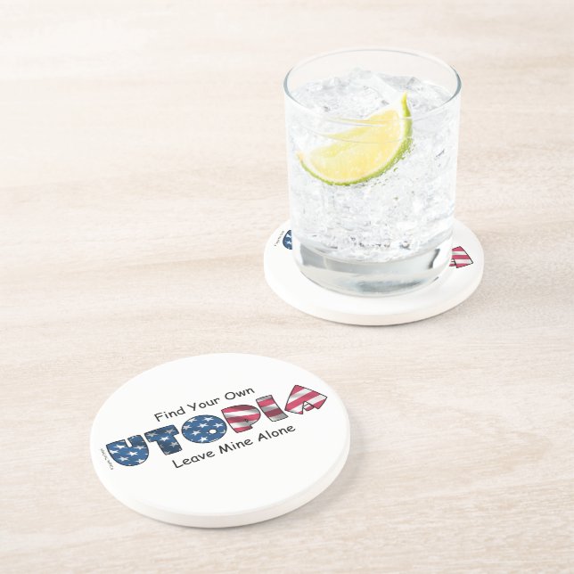 My Utopia Drink Coaster (Side)