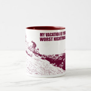 My Vacation Is Your Worst Nightmare Two-Tone Coffee Mug