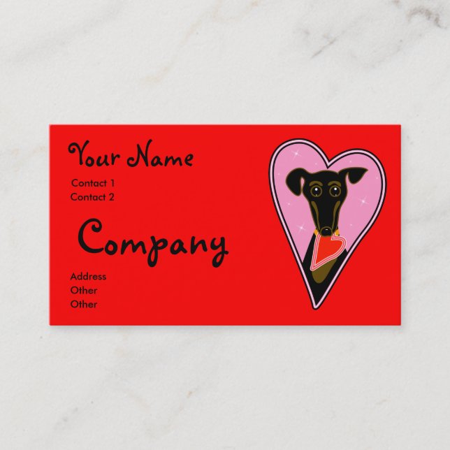 My Valentine Business Card (Front)