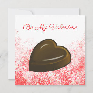 My Valentine Chocolate Heart Holiday Card