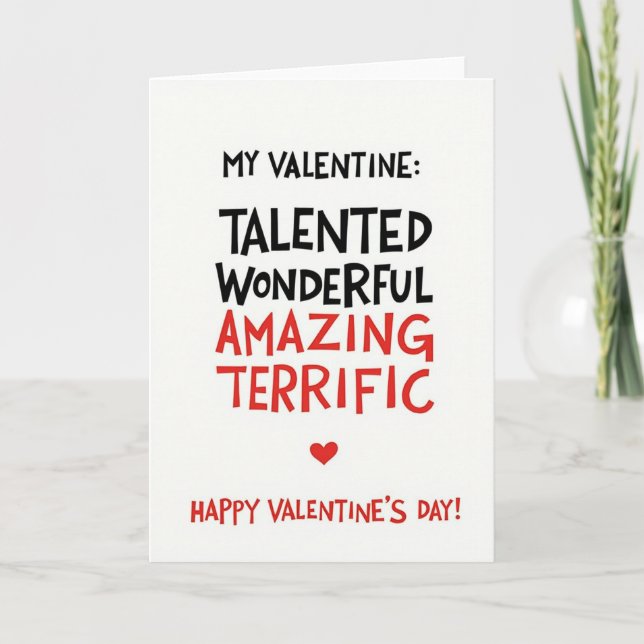 My Valentine Day Card (Front)