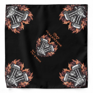 My Valentine has a V-Twin, Biker Bandana