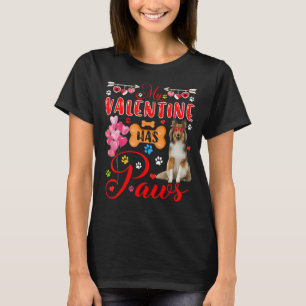 My Valentine Has Paws Shetland Sheepdog Sunglasses T-Shirt