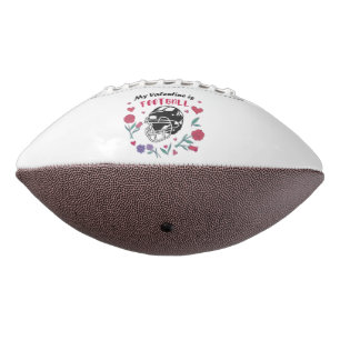 My Valentine is Football Business Card Napkins