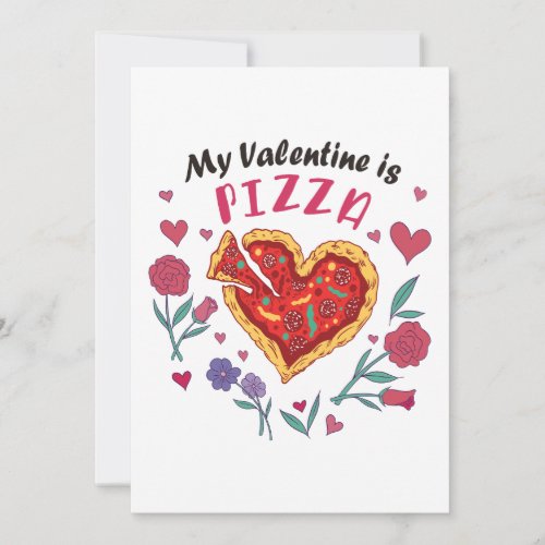 My Valentine is Pizza Invitation
