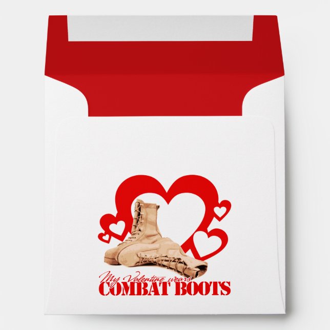 My Valentine Wears Combat Boots Envelope (Back (Bottom))