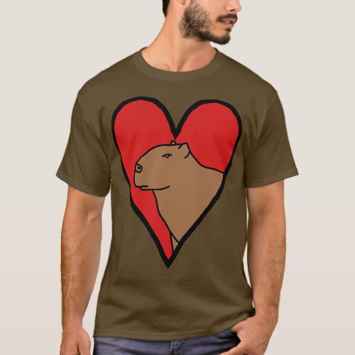 My Valentines Day Capybara T_Shirt