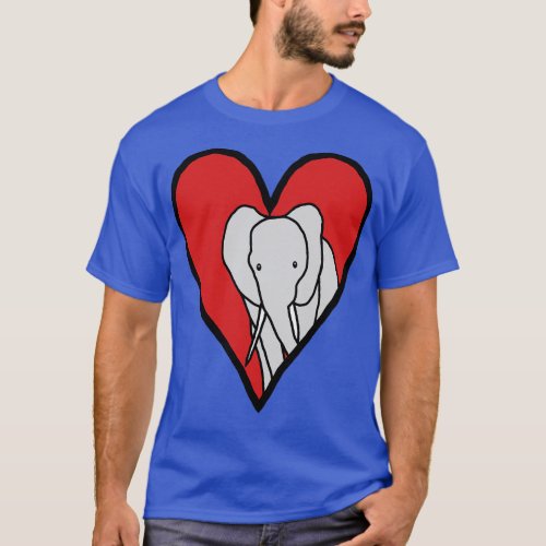 My Valentines Elephant T_Shirt