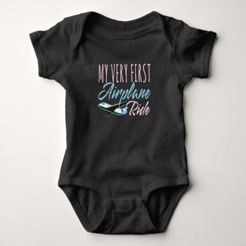 My Very First Airplane Ride Airplane Baby Bodysuit