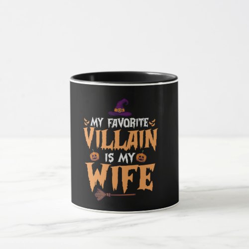  My Villain Is my Wife Funny Spooky Halloween Gift Mug