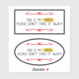 My Voice AAC Sticker