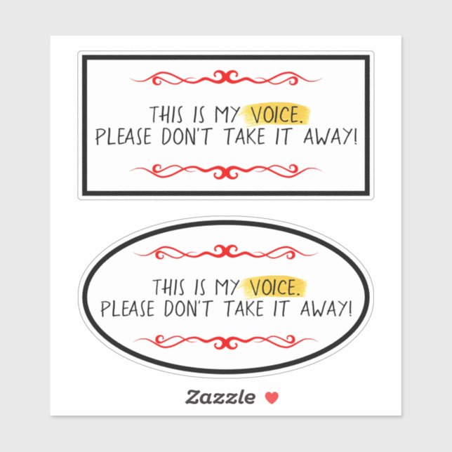 My Voice AAC Sticker (Sheet)