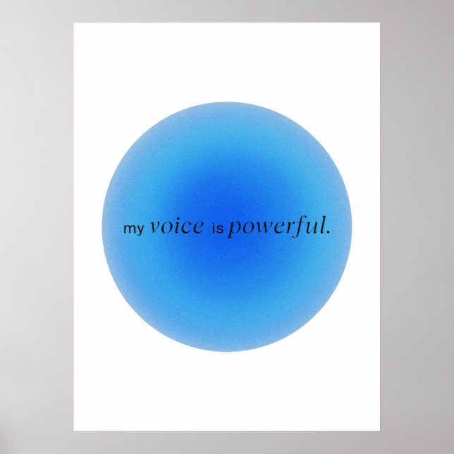 My voice is powerful poster (Front)