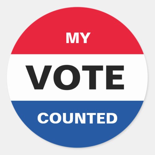 My Vote Counted Sticker