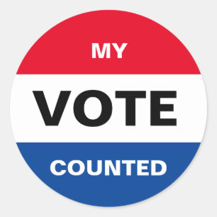 My Vote Counted Sticker