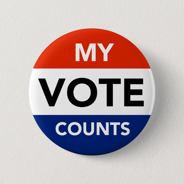 My Vote Counts Button (Front)