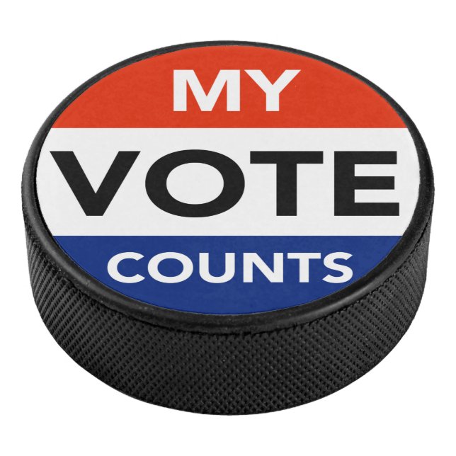 My Vote Counts Hockey Puck (3/4)