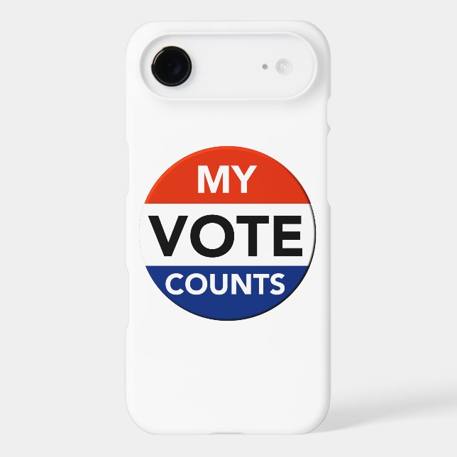 My Vote Counts Iphone Case (Back)