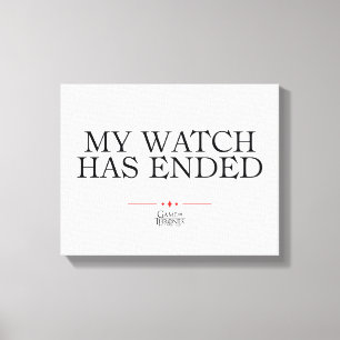 My Watch Has Ended Canvas Print