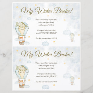 My Water Broke! Baby Shower Game