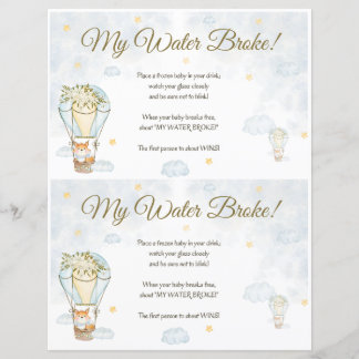 My Water Broke! Baby Shower Game