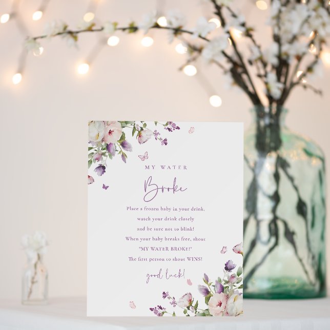 My Water Broke Baby Shower Game Foam Board (In Situ (Wedding))