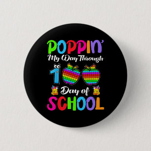My Way Hrough 100 Days Of School Boys Girls Kids Button