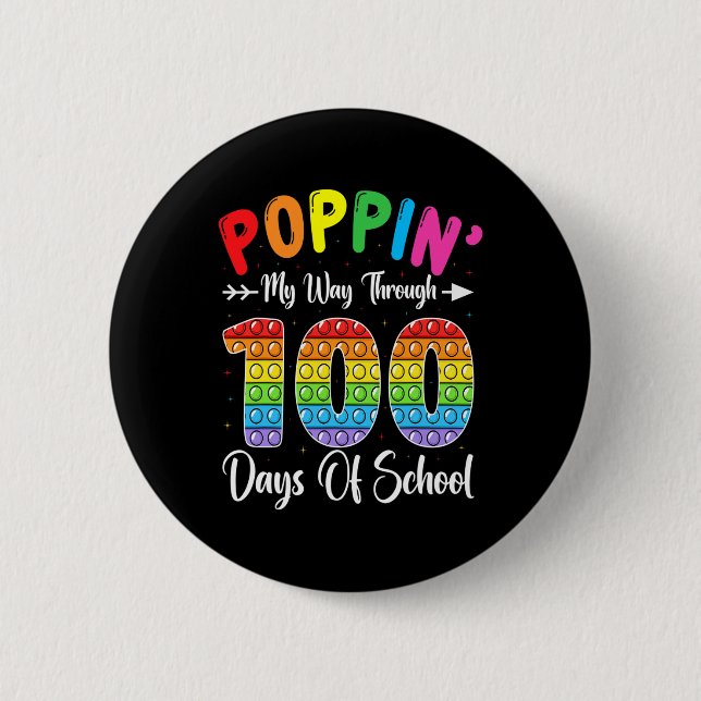 My Way Through 100 Days  Button (Front)