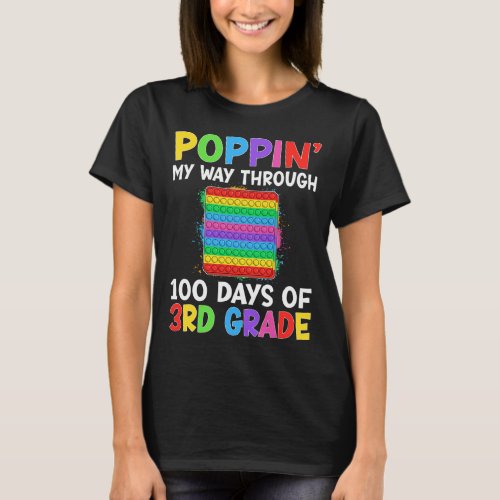 My Way Through 100 Days Of School 3rd Grade Kids  T_Shirt