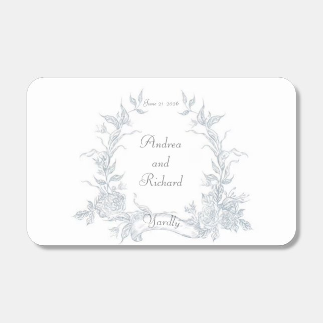 My Wedding Garden Favor Matchboxes (Front)