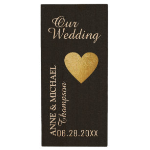 my wedding photos , great memories wood flash drive