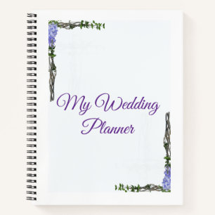 My Wedding Planner Journal Elegant Floral Bridal