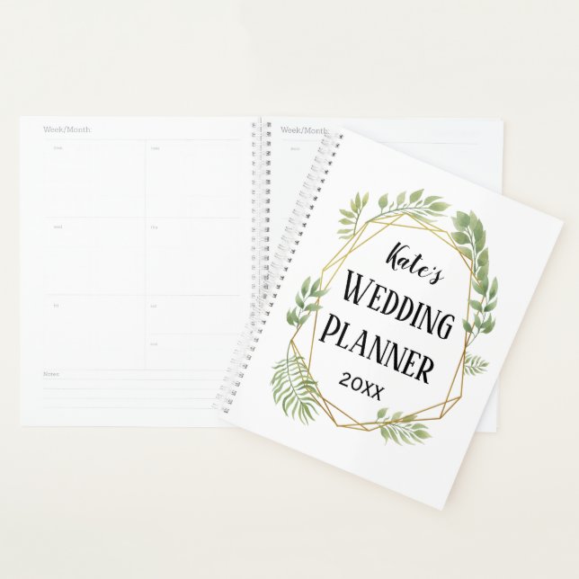 My Wedding planner organiser journal Crystal Leaf (Display)