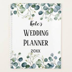 My Wedding planner organizer journal eucalyptus 