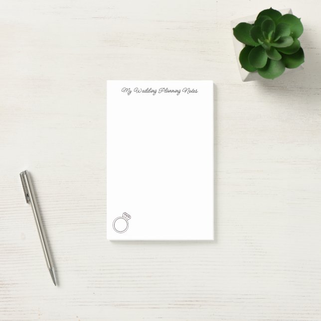 "My Wedding Planning"  Post-it Notes (Office)