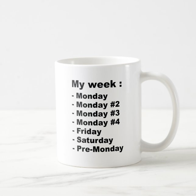 My Week Coffee Mug (Right)