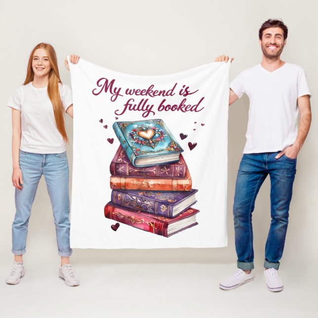 My weekend is fully booked fleece blanket (In Situ)