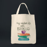 My Weekend's All Booked Tote<br><div class="desc">Show your love of books on your sleeve!  Great for carrying your reading materials or as a reusable shopping bag.</div>