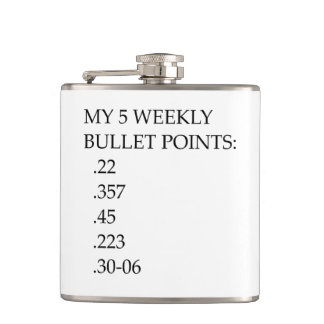 My weekly bullet points make me want to drink flask
