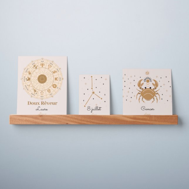 My Western Zodiac Sign - Cancer Picture Ledge (Wall)