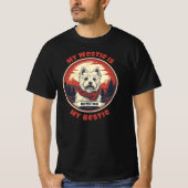 My Westie is My Bestie Cute West Highland Terrier T-Shirt (Front)