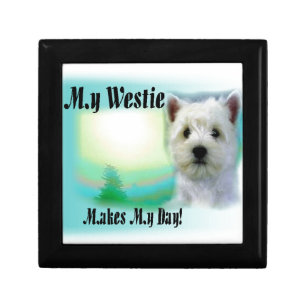 My Westie Makes My Day Jewelry Box