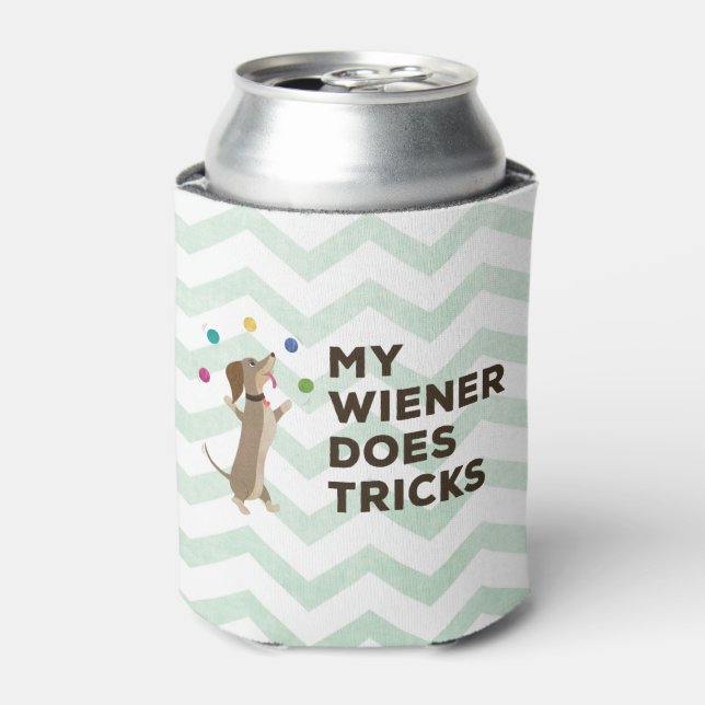 My Wiener Does Tricks Can Cooler (Can Front)